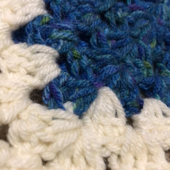 Set of 2-Handmade Crocheted Squares-10x10 - Picture 3 of 13